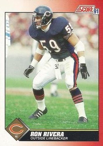 #113 Ron Rivera - Chicago Bears - 1991 Score Football