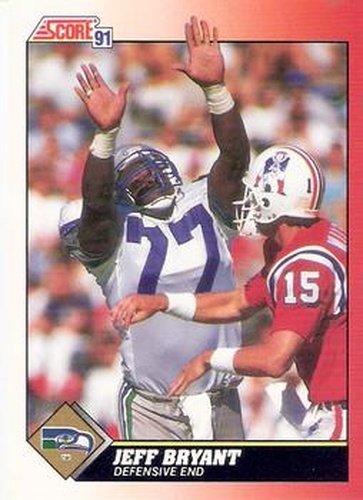 #116 Jeff Bryant - Seattle Seahawks - 1991 Score Football