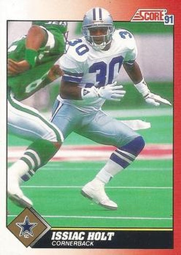 #117 Issiac Holt - Dallas Cowboys - 1991 Score Football