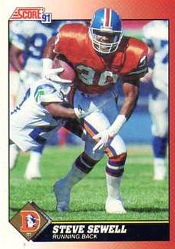#118 Steve Sewell - Denver Broncos - 1991 Score Football