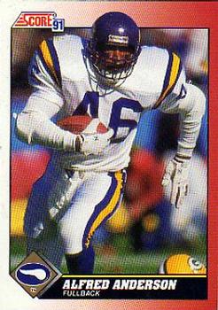 #123 Alfred Anderson - Minnesota Vikings - 1991 Score Football