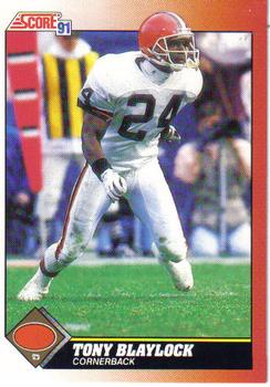 #124 Tony Blaylock - Cleveland Browns - 1991 Score Football