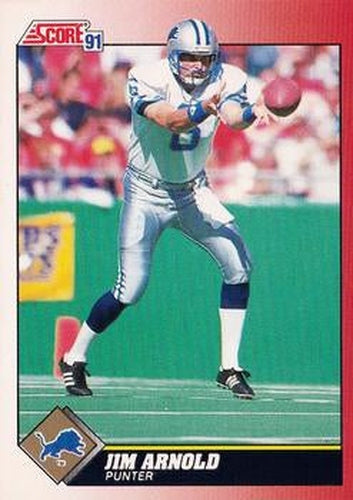 #131 Jim Arnold - Detroit Lions - 1991 Score Football