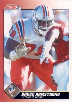 #133 Bruce Armstrong - New England Patriots - 1991 Score Football