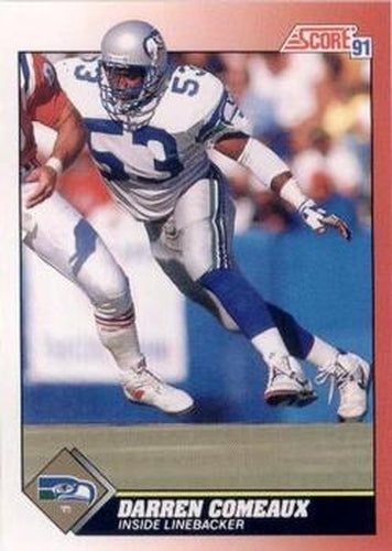#136 Darren Comeaux - Seattle Seahawks - 1991 Score Football