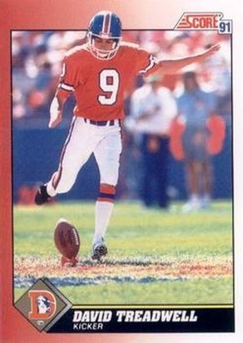#139 David Treadwell - Denver Broncos - 1991 Score Football