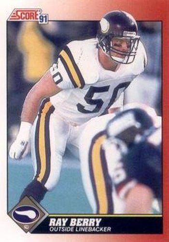 #158 Ray Berry - Minnesota Vikings - 1991 Score Football
