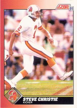 #159 Steve Christie - Tampa Bay Buccaneers - 1991 Score Football