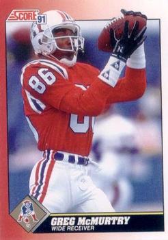 #161 Greg McMurtry - New England Patriots - 1991 Score Football