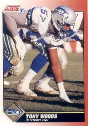 #171 Tony Woods - Seattle Seahawks - 1991 Score Football