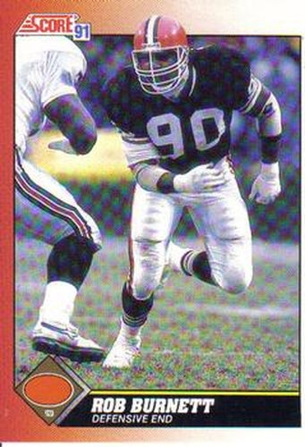 #173 Rob Burnett - Cleveland Browns - 1991 Score Football