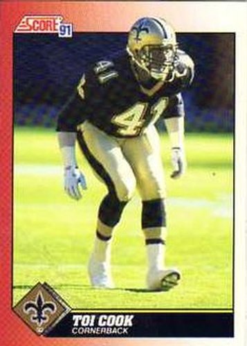 #175 Toi Cook - New Orleans Saints - 1991 Score Football