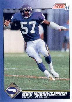 #17 Mike Merriweather - Minnesota Vikings - 1991 Score Football