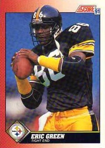 #186 Eric Green - Pittsburgh Steelers - 1991 Score Football