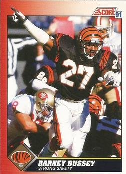 #187 Barney Bussey - Cincinnati Bengals - 1991 Score Football