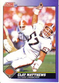 #19 Clay Matthews - Cleveland Browns - 1991 Score Football