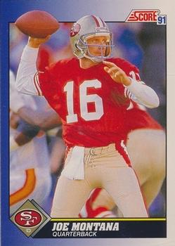 #1 Joe Montana - San Francisco 49ers - 1991 Score Football