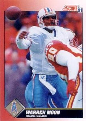 #201 Warren Moon - Houston Oilers - 1991 Score Football