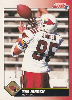 #205 Tim Jorden - Phoenix Cardinals - 1991 Score Football