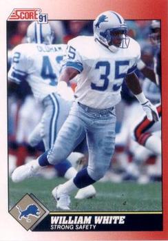 #209 William White - Detroit Lions - 1991 Score Football