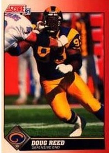 #211 Doug Reed - Los Angeles Rams - 1991 Score Football