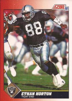 #212 Ethan Horton - Los Angeles Raiders - 1991 Score Football