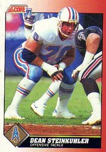 #217 Dean Steinkuhler - Houston Oilers - 1991 Score Football