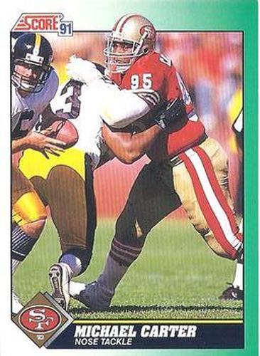#228 Michael Carter - San Francisco 49ers - 1991 Score Football