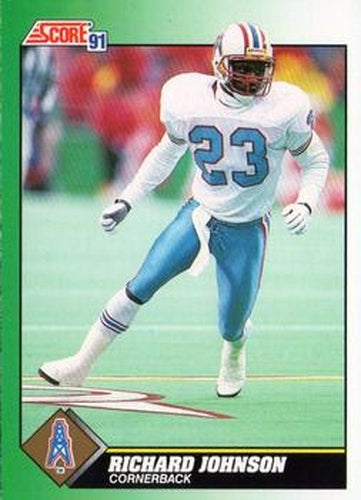 #229 Richard Johnson - Houston Oilers - 1991 Score Football