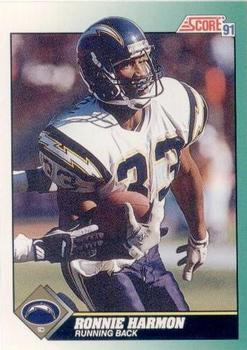 #233 Ronnie Harmon - San Diego Chargers - 1991 Score Football