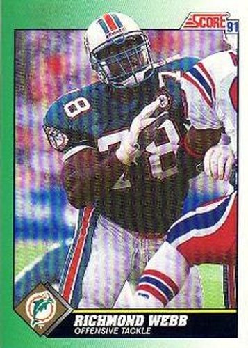 #236 Richmond Webb - Miami Dolphins - 1991 Score Football