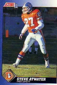 #23 Steve Atwater - Denver Broncos - 1991 Score Football