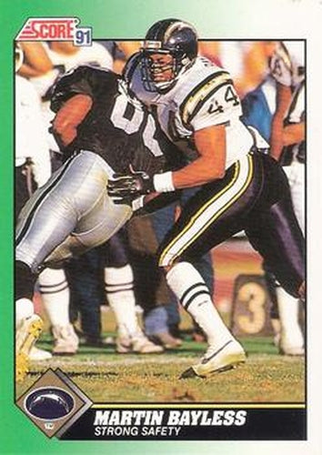 #244 Martin Bayless - San Diego Chargers - 1991 Score Football