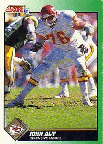 #246 John Alt - Kansas City Chiefs - 1991 Score Football