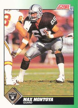 #247 Max Montoya - Los Angeles Raiders - 1991 Score Football