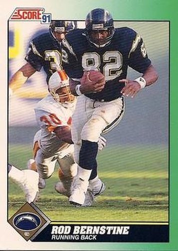 #248 Rod Bernstine - San Diego Chargers - 1991 Score Football