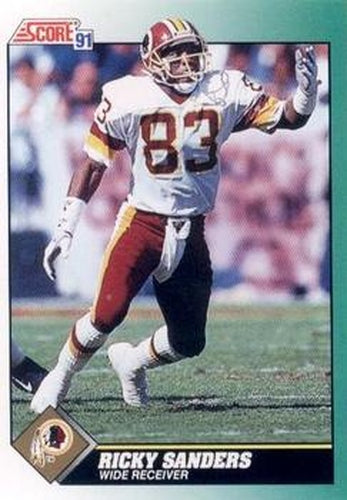 #253 Ricky Sanders - Washington Redskins - 1991 Score Football