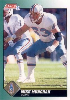 #256 Mike Munchak - Houston Oilers - 1991 Score Football