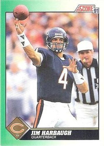 #264 Jim Harbaugh - Chicago Bears - 1991 Score Football