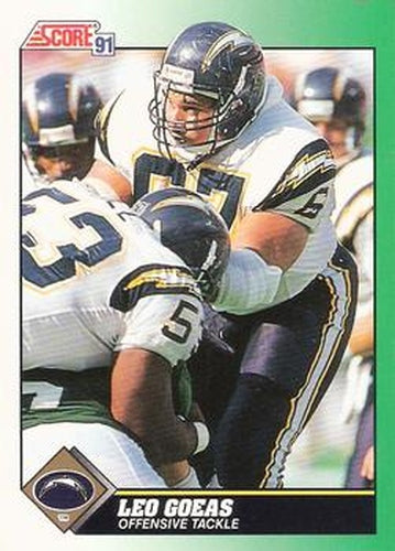 #267 Leo Goeas - San Diego Chargers - 1991 Score Football