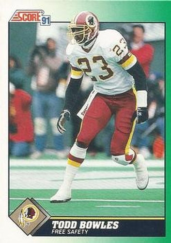 #273 Todd Bowles - Washington Redskins - 1991 Score Football