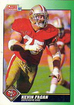 #275 Kevin Fagan - San Francisco 49ers - 1991 Score Football