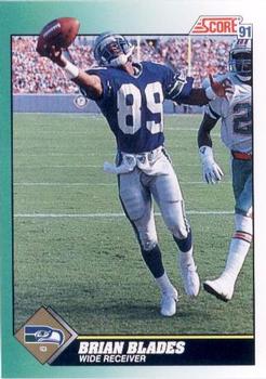 #289 Brian Blades - Seattle Seahawks - 1991 Score Football