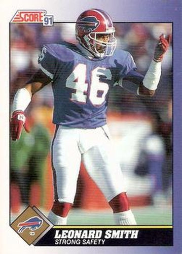 #28 Leonard Smith - Buffalo Bills - 1991 Score Football