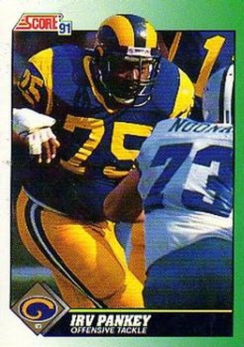 #294 Irv Pankey - Los Angeles Rams - 1991 Score Football