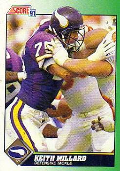 #295 Keith Millard - Minnesota Vikings - 1991 Score Football
