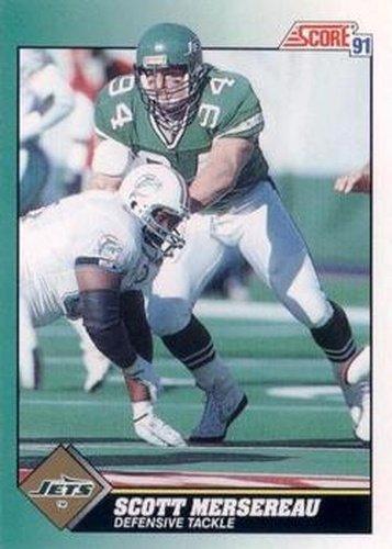 #305 Scott Mersereau - New York Jets - 1991 Score Football