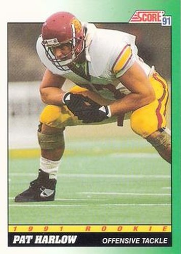 #312 Pat Harlow - USC Trojans - 1991 Score Football