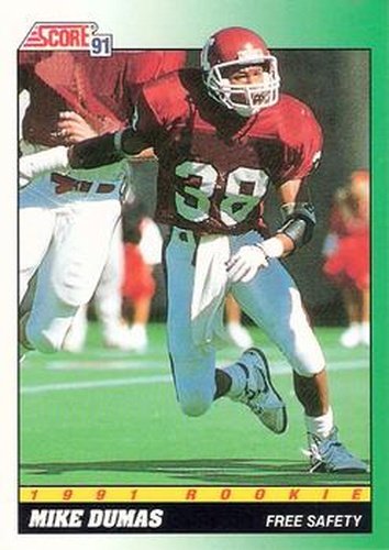 #314 Mike Dumas - Indiana Hoosiers - 1991 Score Football