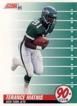 #321 Terance Mathis - New York Jets - 1991 Score Football